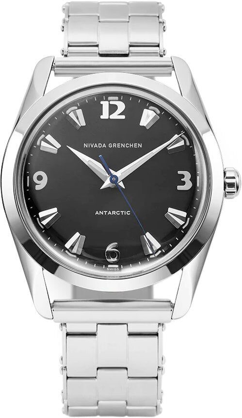 Nivada Grenchen 35002M13 Antarctic 35mm Black White Luminova