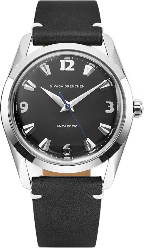 Nivada Grenchen 35002M15 Antarctic 35mm Black White Luminova