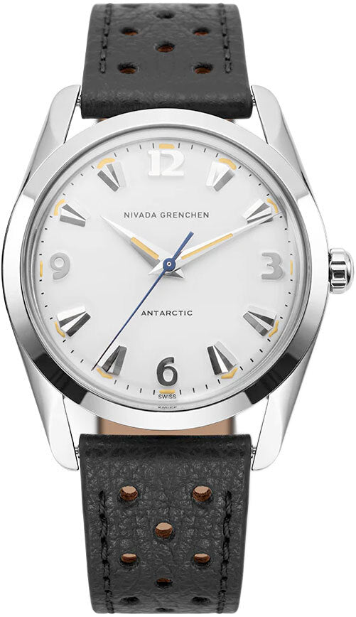 Nivada Grenchen 35003M40 Antarctic 35mm White & Beige Luminova