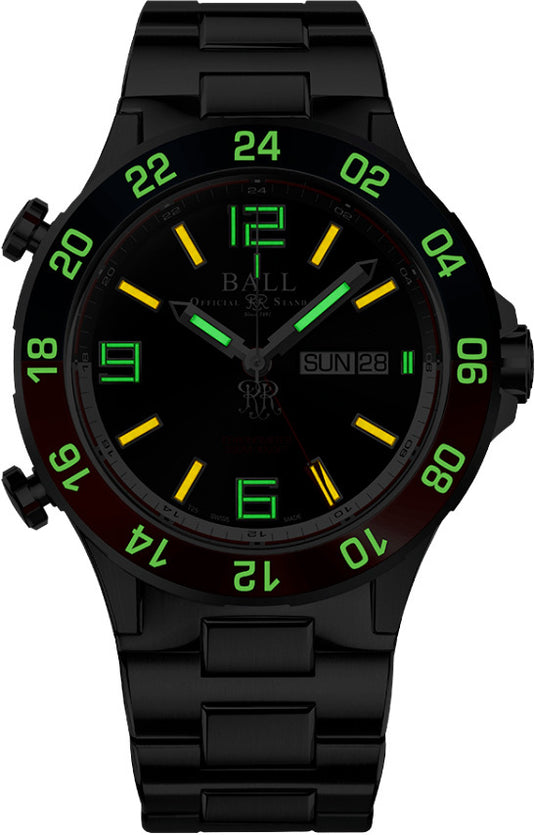 Ball DG3222A-S1CJ-BK Roadmaster Marine GMT Black Dial 42mm