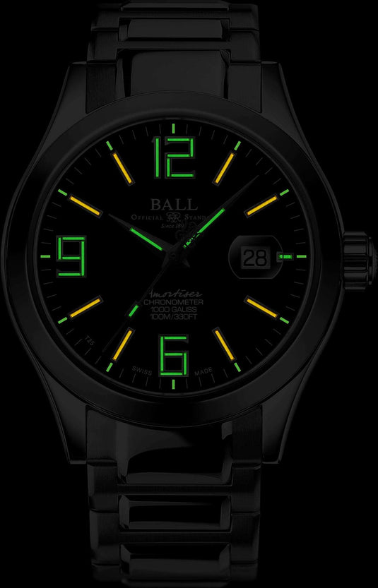 Ball NM9028C-S40CJ-BK Engineer III Pioneer II Black Dial 43mm