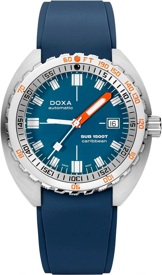 DOXA 1500T Caribbean 883.10.201.32 on Strap