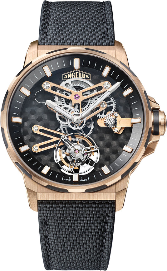 Angelus 0TCDB.B01A.K009B Gold & Carbon Flying Tourbillon