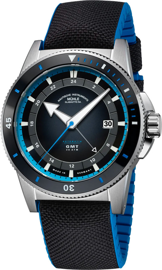 Mühle Glashütte Sportivo Travel GMT on Strap