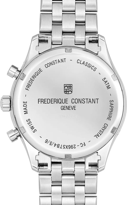 Frederique Constant FC-296SW5B6B Quartz Chronograph Triple Calendar 40mm