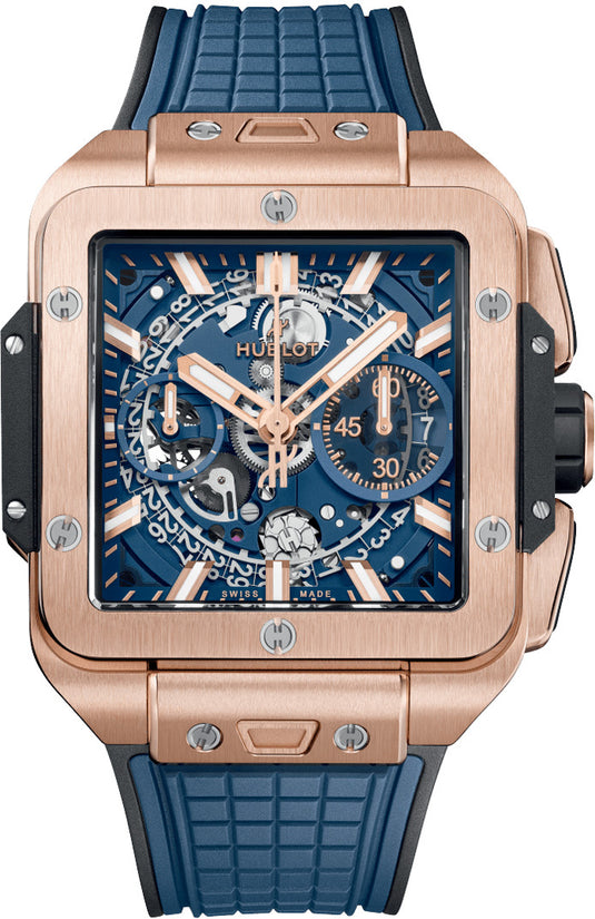 Hublot 821.OX.5180.RX Square Bang Unico King Gold Blue 42mm