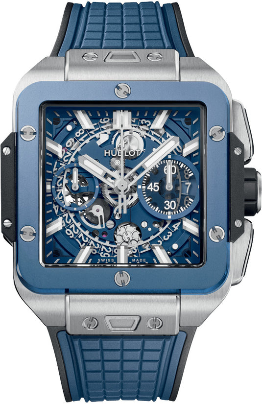 Hublot 821.NL.5170.RX Square Bang Unico Titanium Blue Ceramic 42mm