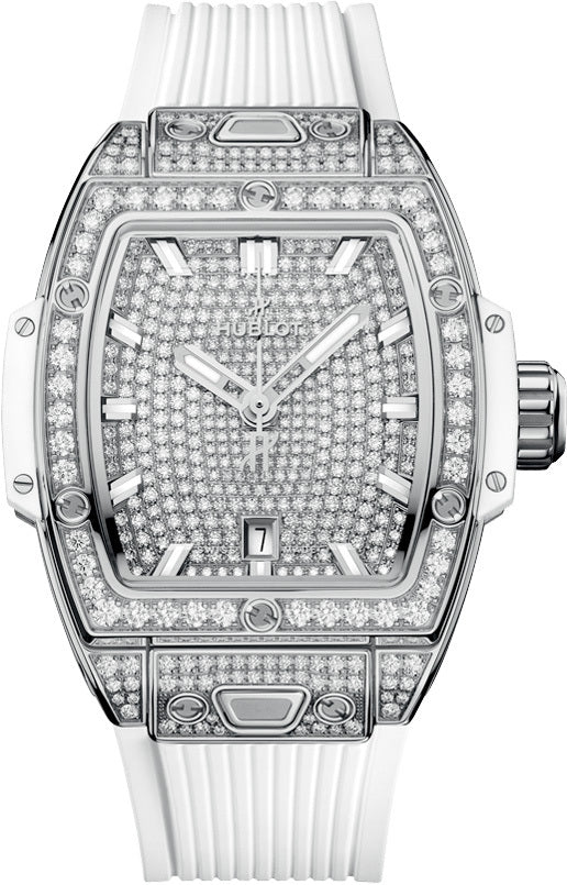 Hublot 682.SE.9000.RW.1604 Spirit of Big Bang Steel White Full Pavé 32mm
