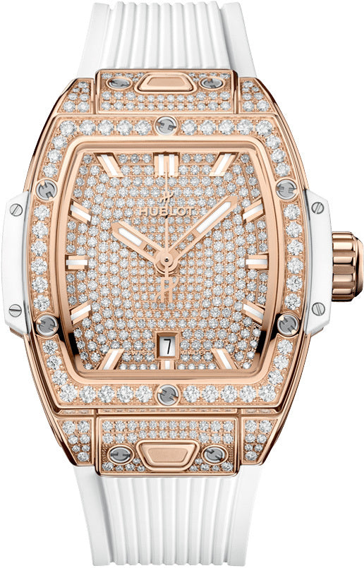 Hublot 682.OE.9000.RW.1604 Spirit of Big Bang King Gold White Full Pavé 32mm