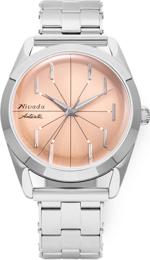 Nivada Grenchen 32050A13 Antarctic Spider Salmon No Date