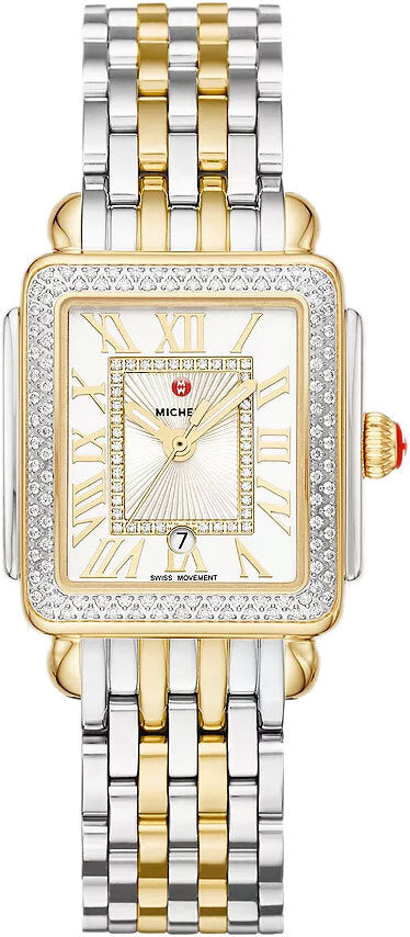 Michele Deco Madison Mid Two-Tone Diamond Watch MWW06G000002