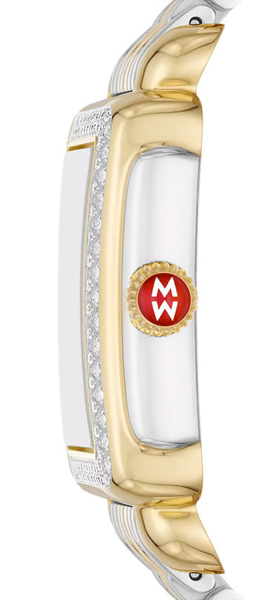 Michele Deco Mid Two-Tone 18K Gold Diamond Watch MWW06V000123