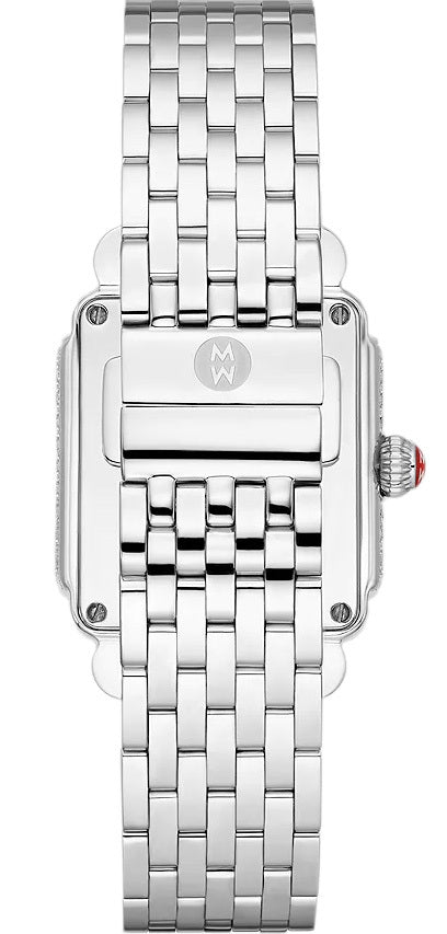 Michele Limited Edition Deco Madison Mid Diamond Stainless Steel Watch MWW06G000040