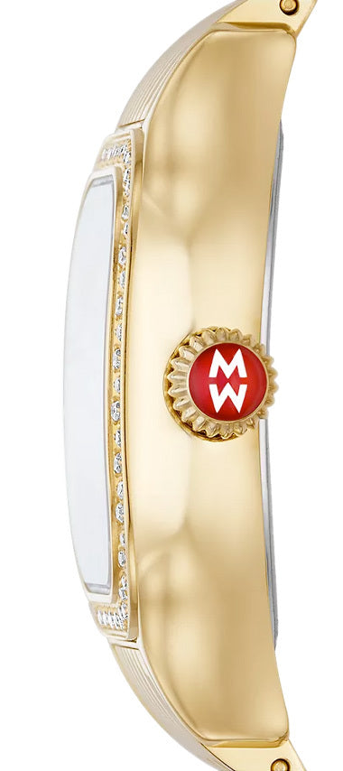 Michele Meggie 18K Gold-Plated Diamond Watch MWW33B000007