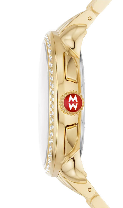 Michele Serein 18K Gold-Plated Diamond Watch MWW21A000070