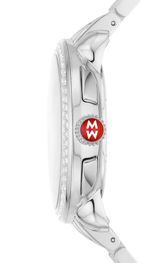 Michele Serein Stainless Steel Diamond Watch MWW21A000068