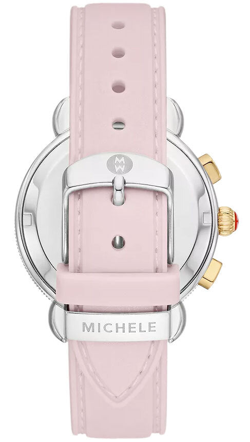 Michele Sporty Sport Sail Two-Tone Peony Silicone Watch MWW01P000023