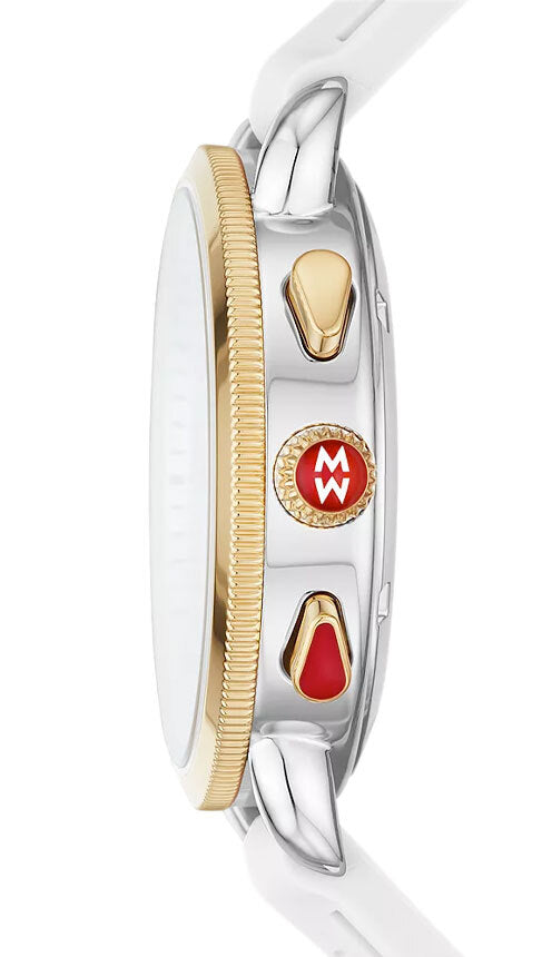 Michele Sporty Sport Sail White Silicone Watch MWW01P000017