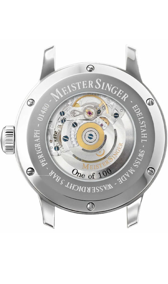 MeisterSinger S-BM1118 Perigraph - 38mm - Medium blue/yellow