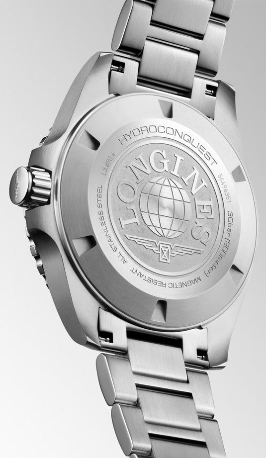 Longines L3.890.4.96.6 Hydroconquest GMT 43mm Blue Dial
