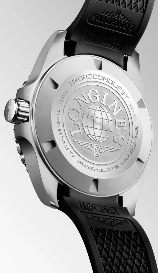 Longines L3.890.4.56.9 Hydroconquest GMT 43mm Black Dial