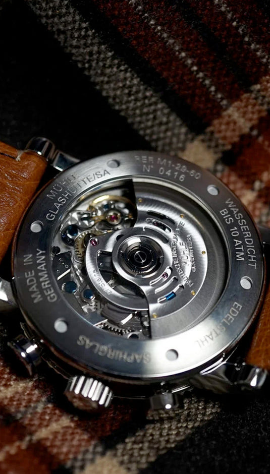 Mühle Glashütte Teutonia Sport I Clous de Paris M1-29-65-LB-II