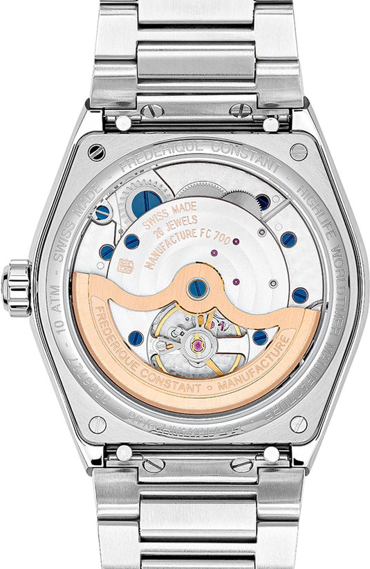 Frederique Constant Highlife Worldtimer Manufacture FC-718N4NH6B Blue Dial