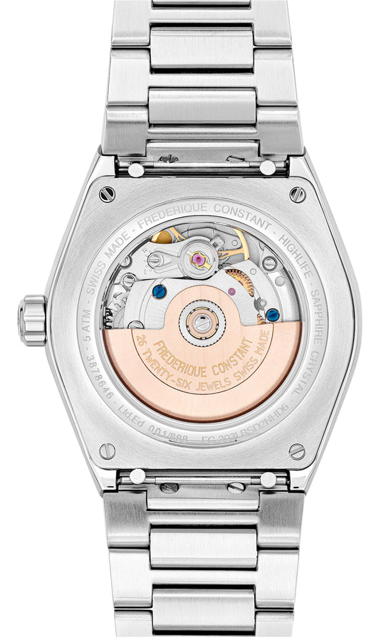 Frederique Constant Highlife Ladies Automatic Sparkling FC-303LBSD2NHD6B Blue Dial