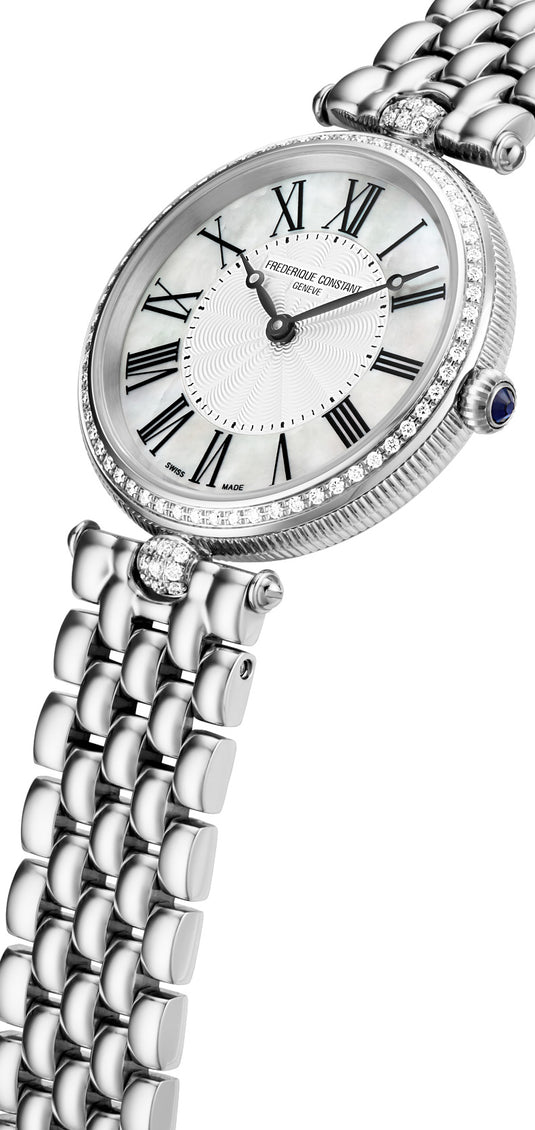 Frederique Constant FC-200MPW2ARD6B Classics Art Deco Round Ladies White Dial