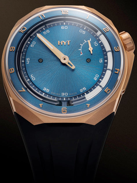 HYT Rose Gold T1 Petrol Blue