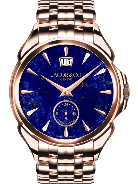 Jacob & Co. Palatial Classic Rose Gold Lapis Lazuli on Bracelet