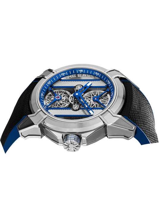Jacob & Co. Epic X Tourbillon Khabib Titanium Blue on Strap