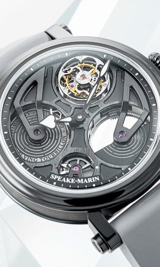 Speake-Marin 413811040 Openworked Tourbillon Black DLC 38mm
