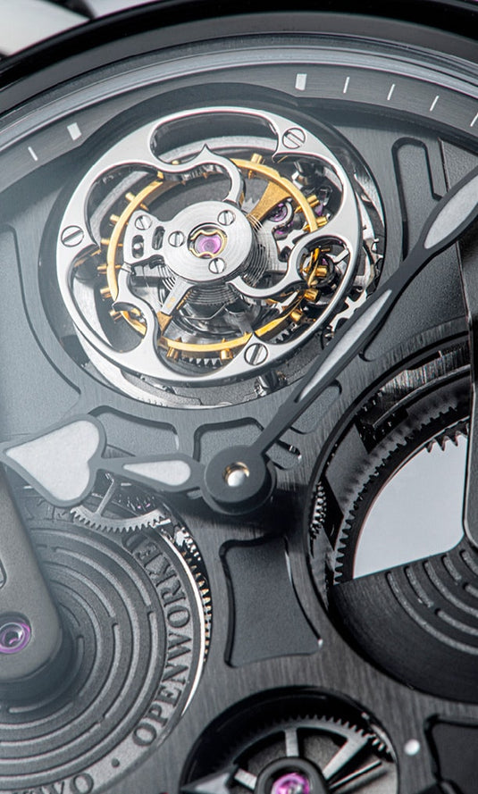 Speake-Marin 413811040 Openworked Tourbillon Black DLC 38mm