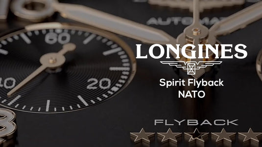 Longines L3.821.4.53.9 Spirit Flyback Black Dial on NATO Strap