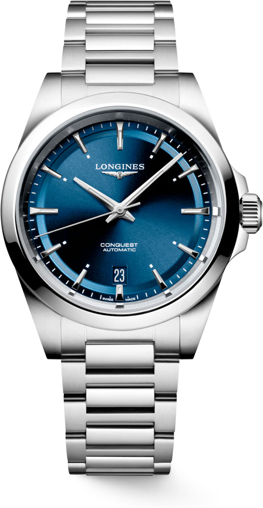 Longines L3.720.4.92.6 Conquest Sunray Blue on Bracelet