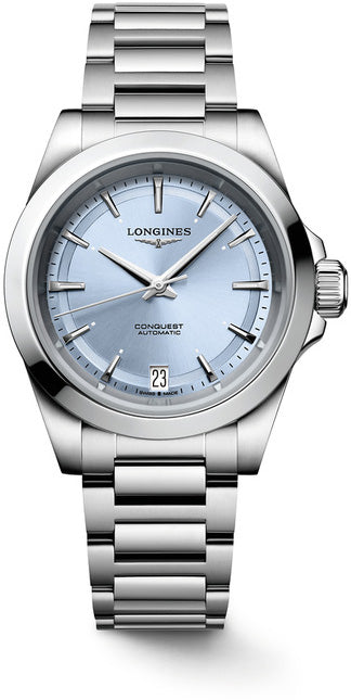 Longines L3.430.4.92.6 Conquest Sunray Blue on Bracelet