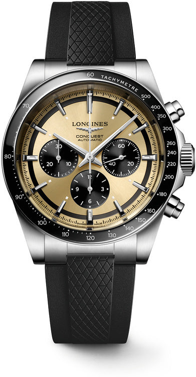 Longines L3.835.4.32.9 Conquest Sunray Brown on Strap
