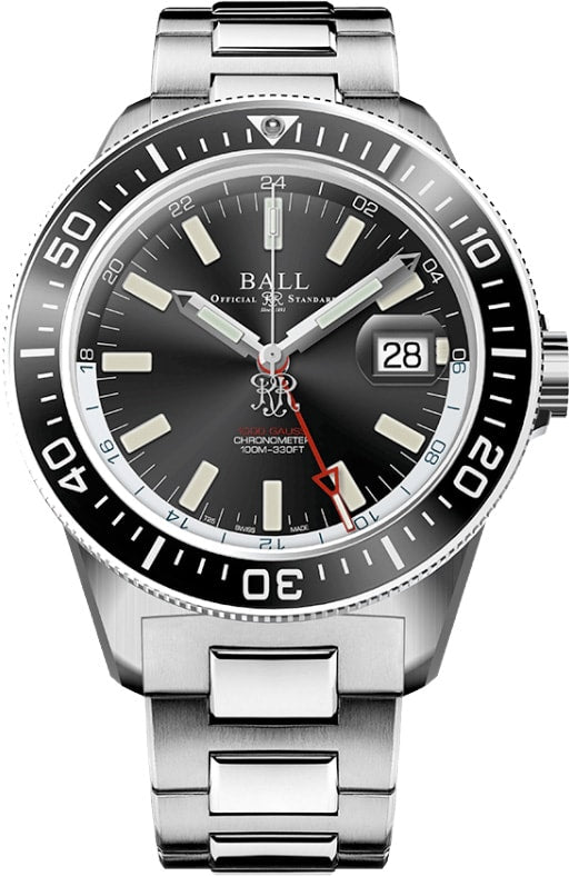 Ball Engineer III Hurricane Hunters 40mm Ceramic Elapsed Time Bezel Black