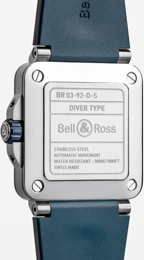 Bell & Ross BR03A-D-BLU-ST/SRB BR 03 Diver Blue Steel Rubber Strap