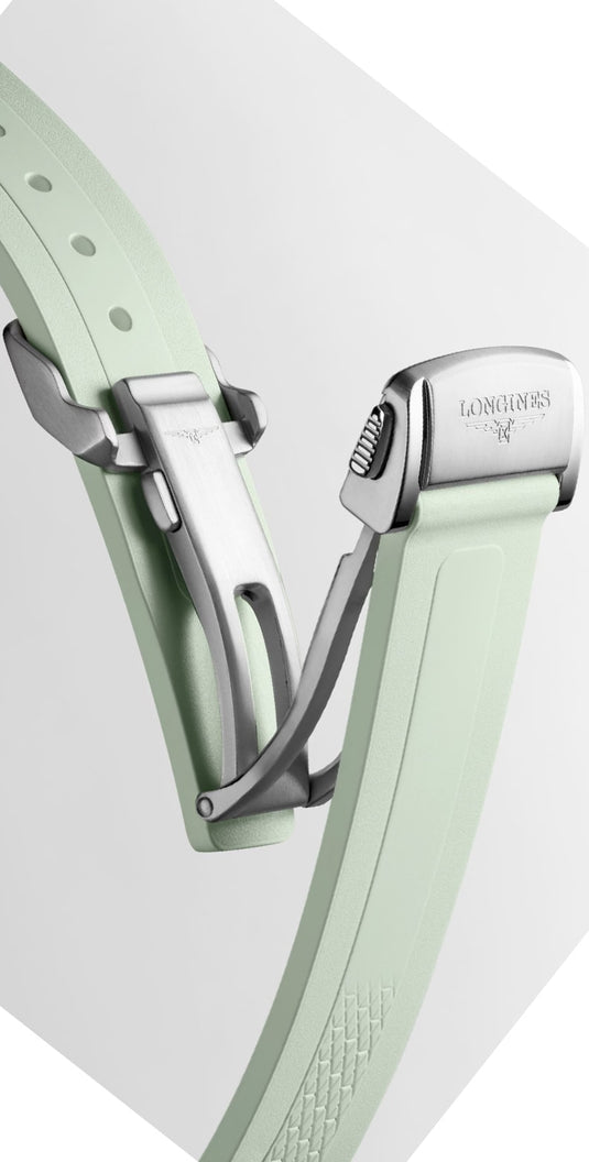 Longines L3.430.4.02.9 Conquest Sunray Green Dial on Strap