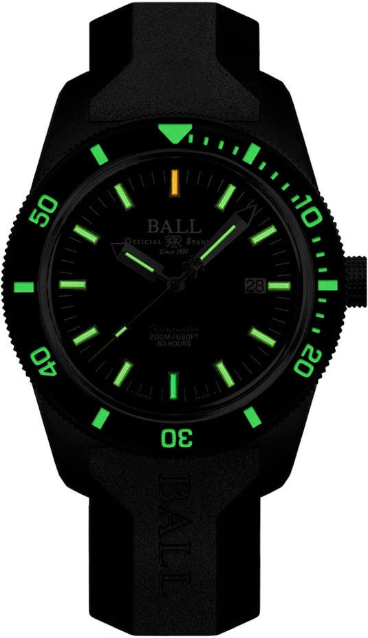 Ball Engineer II M Skindiver Heritage Black on Strap