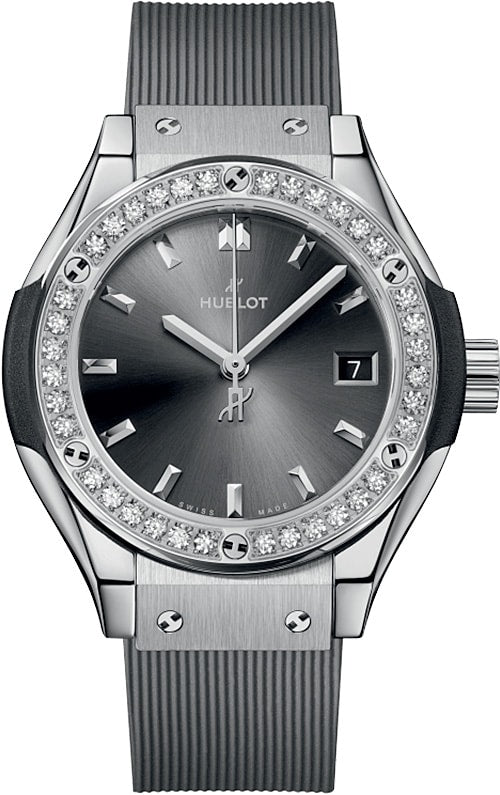 Hublot 591.NX.7070.RX.1204 Classic Fusion Titanium Racing Grey Diamonds