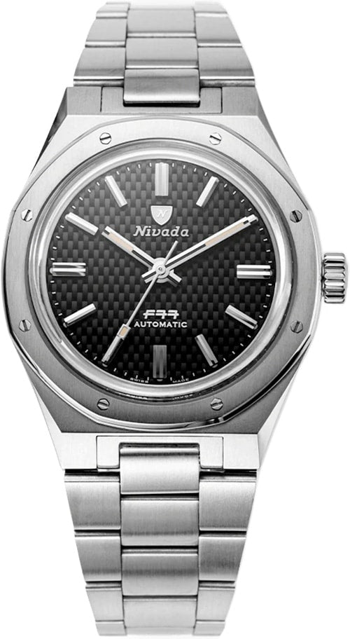Nivada Grenchen F77 Black Dial