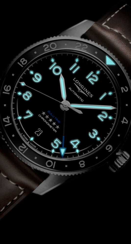 Longines L3.802.4.53.2 Spirit Zulu Time 39mm