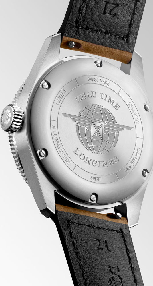 Longines L3.802.4.63.2 Spirit Zulu Time 39mm