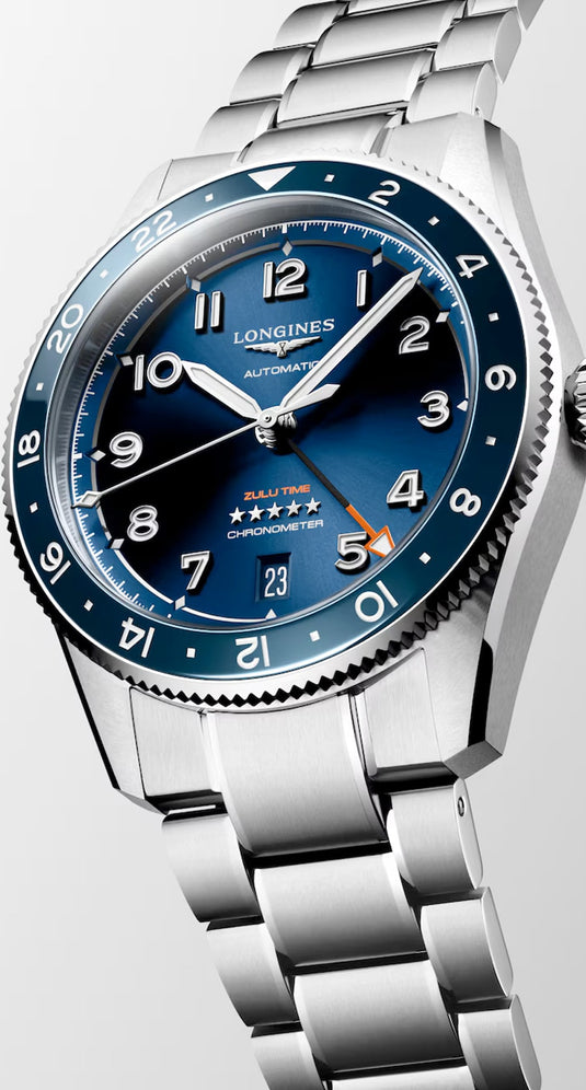 Longines L3.802.4.93.6 Spirit Zulu Time 39mm