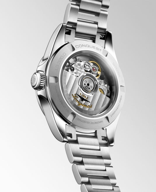 Longines L3.320.0.87.6 Conquest White on Bracelet