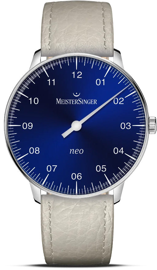 MeisterSinger NES908 Neo Sapphire 36mm Sunburst Blue