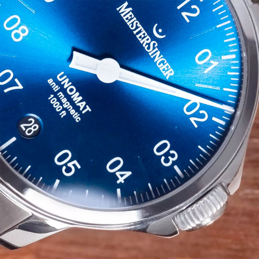MeisterSinger UN918 Unomat Sunburst Medium Blue